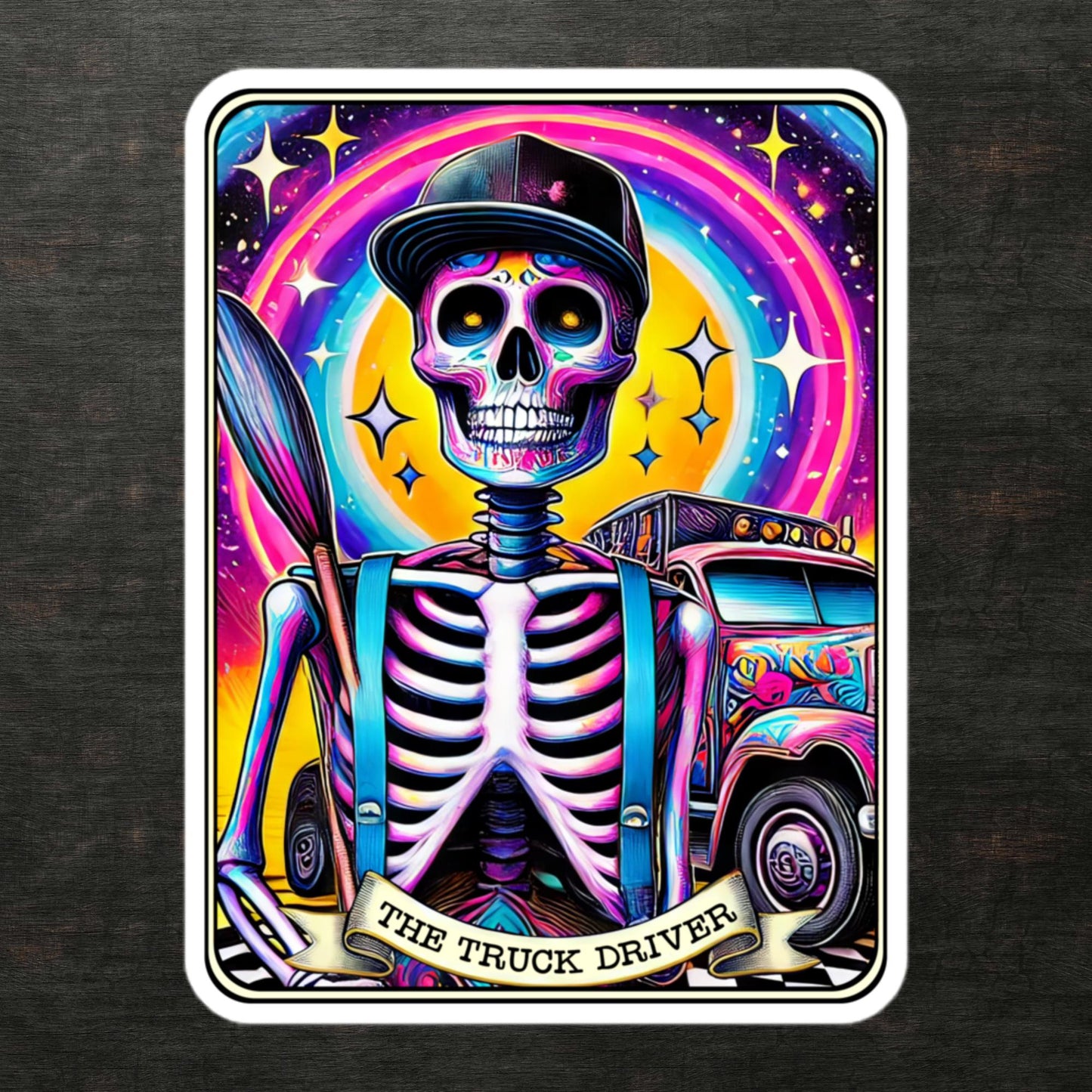 The Truck Driver Tarot stickers