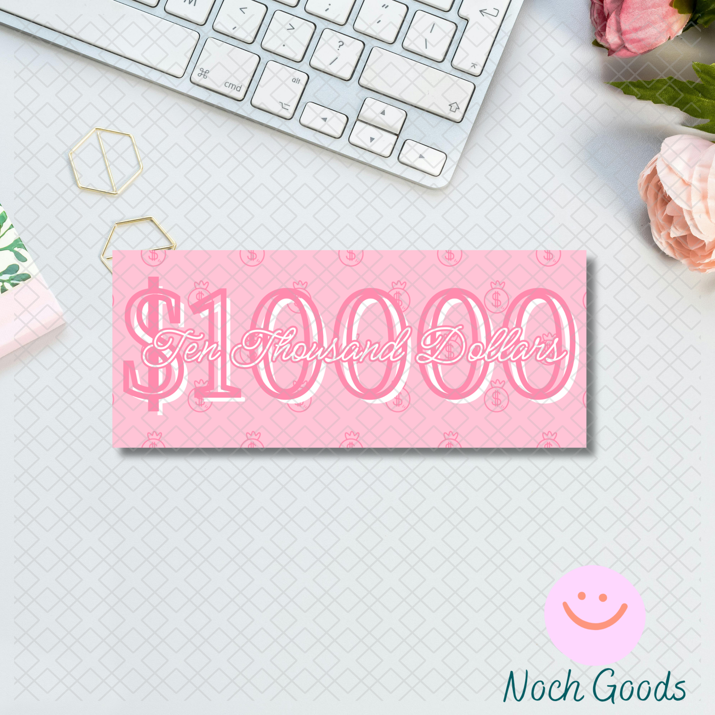 Pink Money Bags Money Placeholder | Cash Stuffing & Budgeting
