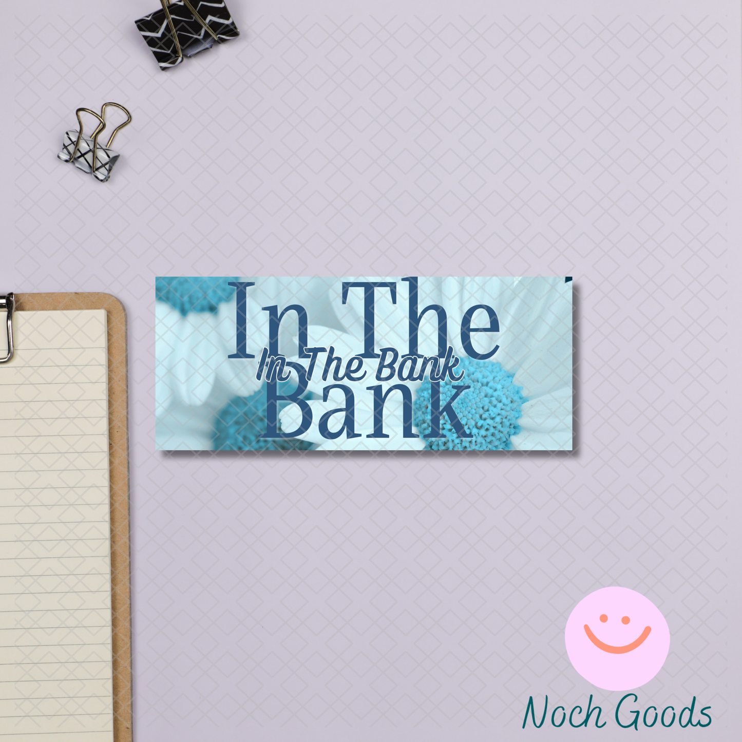 Blue Daisy Money Placeholder | Cash Stuffing & Budgeting