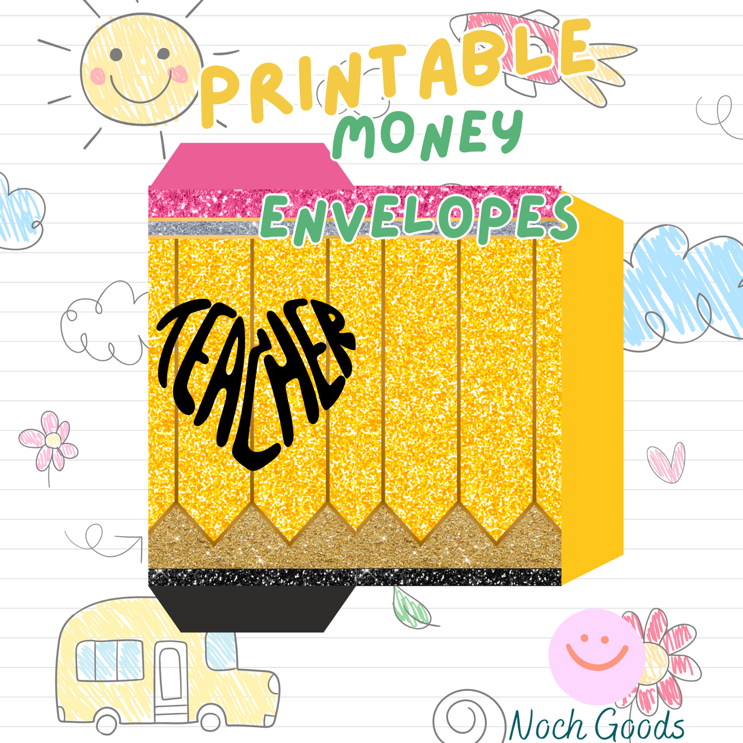 Printable Back To School, Teacher Appreciation, Classroom Money Envelopes