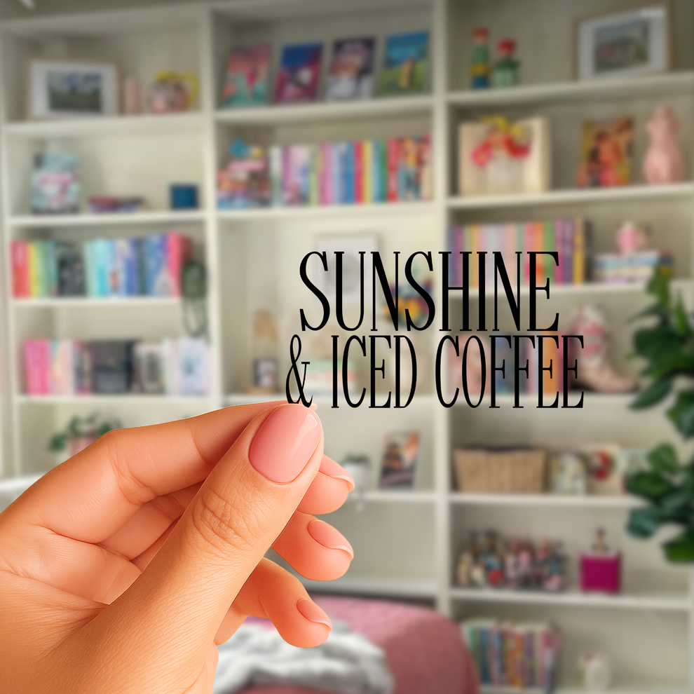 Sunshine  & Iced Coffee | Ready to Press | UV DTF