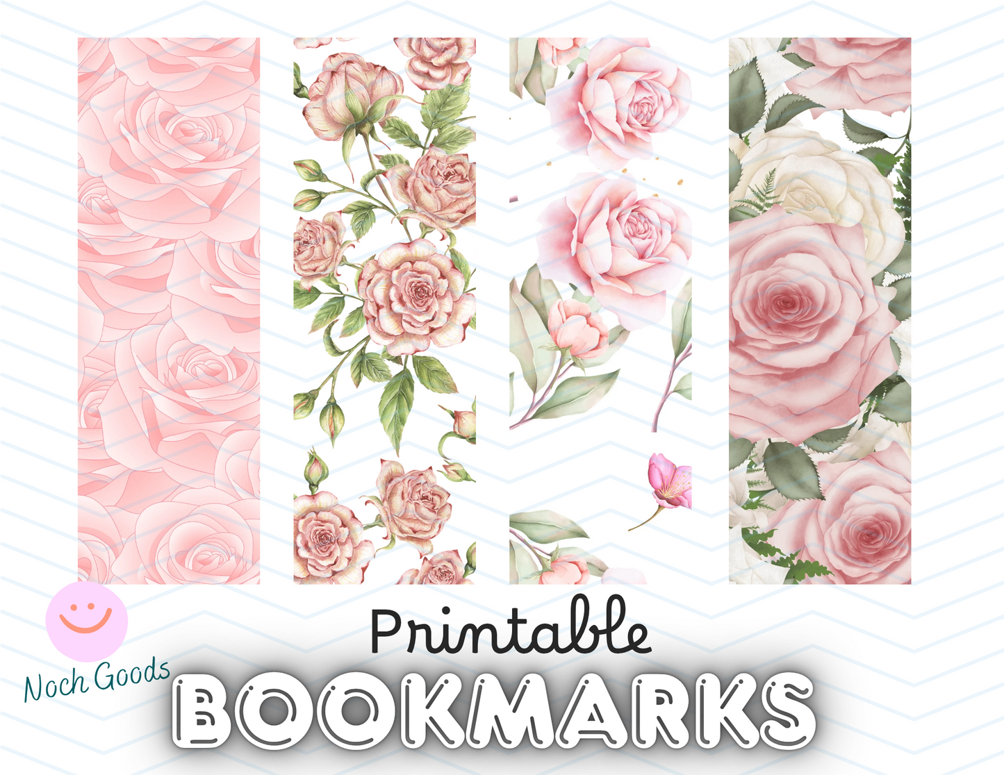 Rose Printable Bookmarks