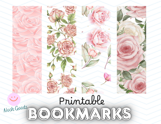 Rose Printable Bookmarks