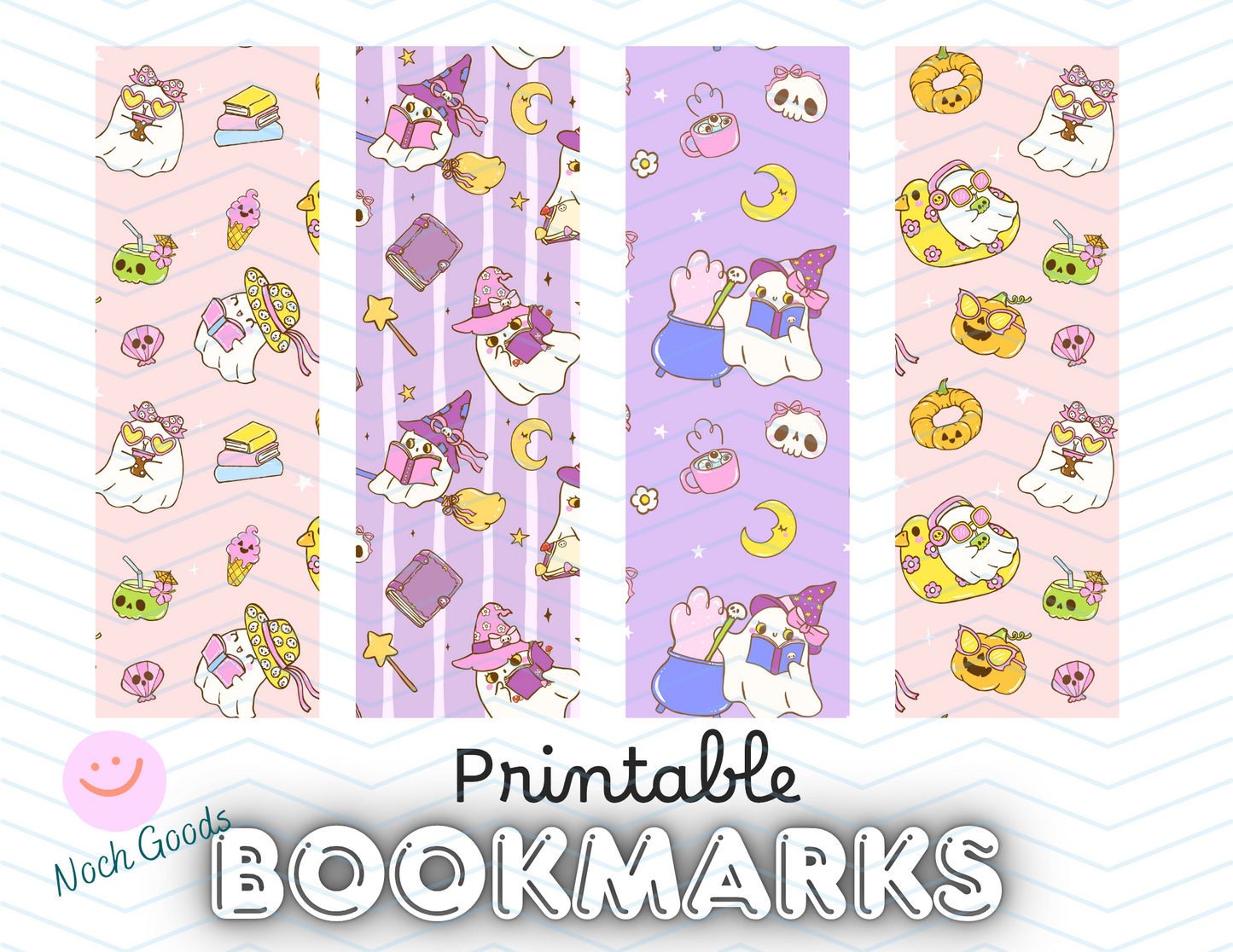 Summerween Printable Bookmarks