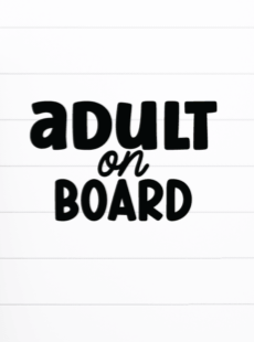 Adult on Board Car Decal