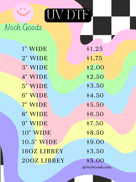 UV DTF Prints