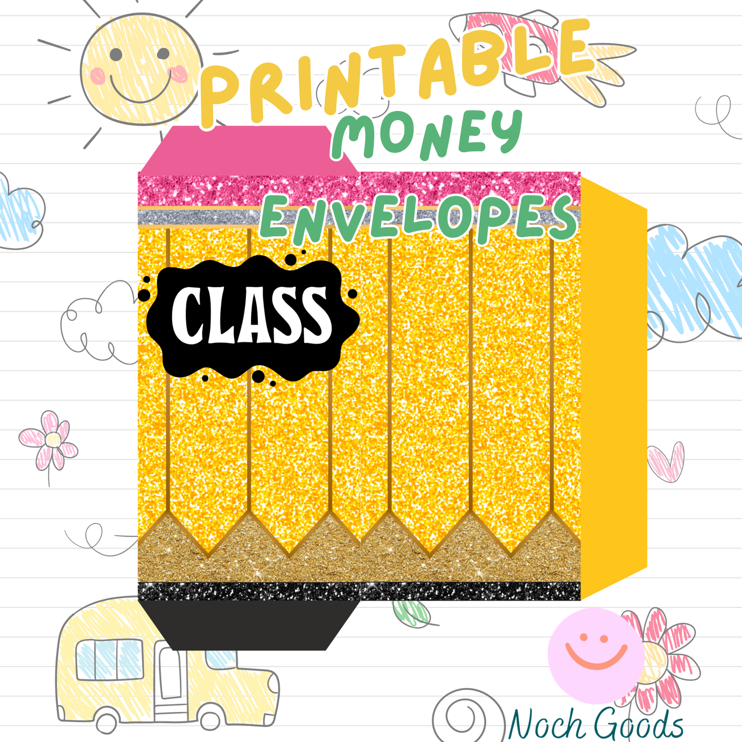 Printable Back To School, Teacher Appreciation, Classroom Money Envelopes
