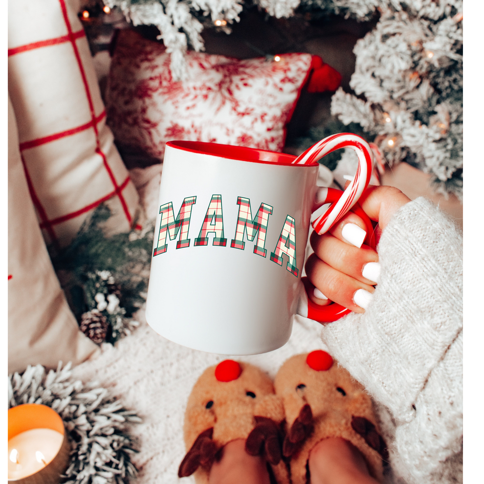 Mama Christmas Flannel | Ready to Press | UV DTF