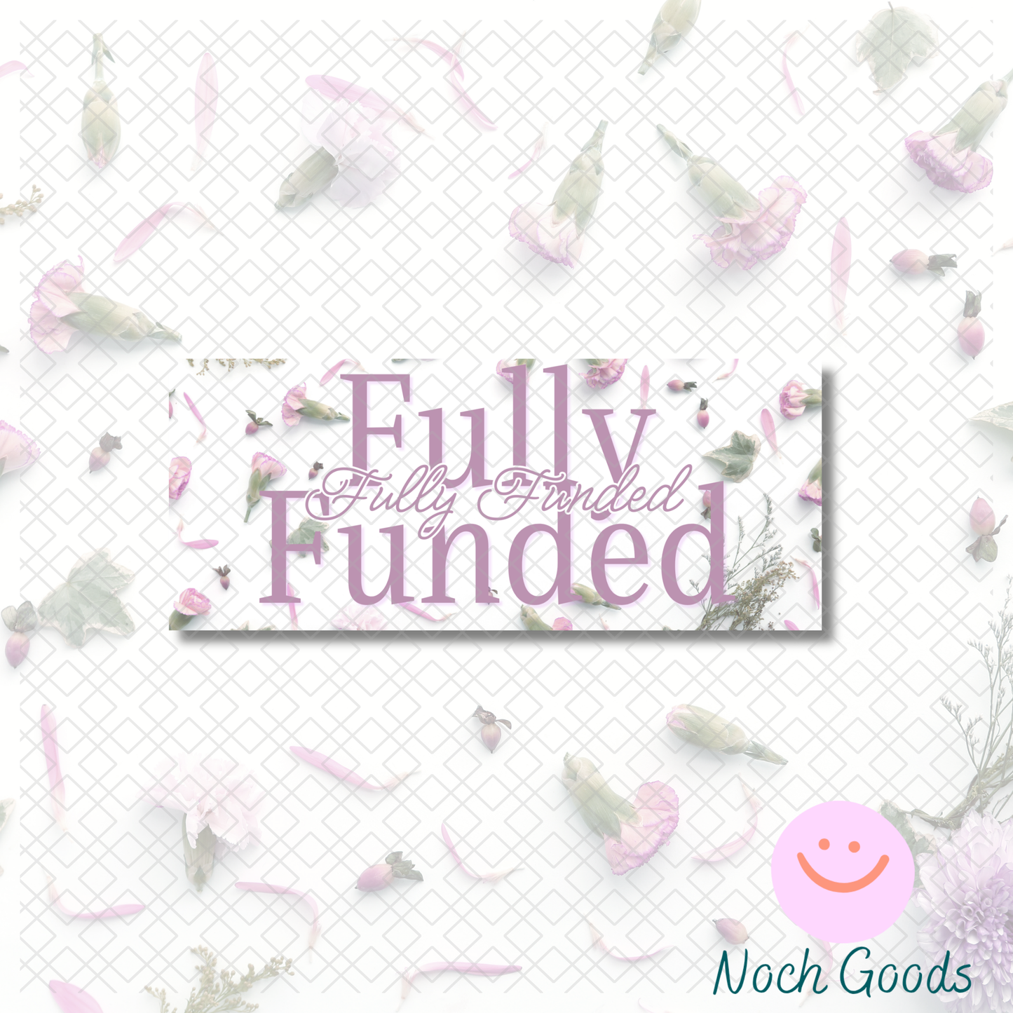 Delicate Pink Flowers Money Placeholder | Cash Stuffing & Budgeting