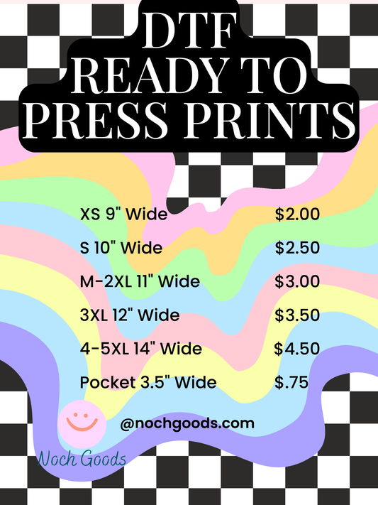 DTF Ready To Press Prints