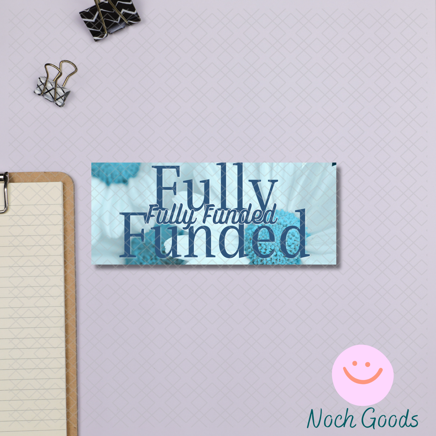 Blue Daisy Money Placeholder | Cash Stuffing & Budgeting