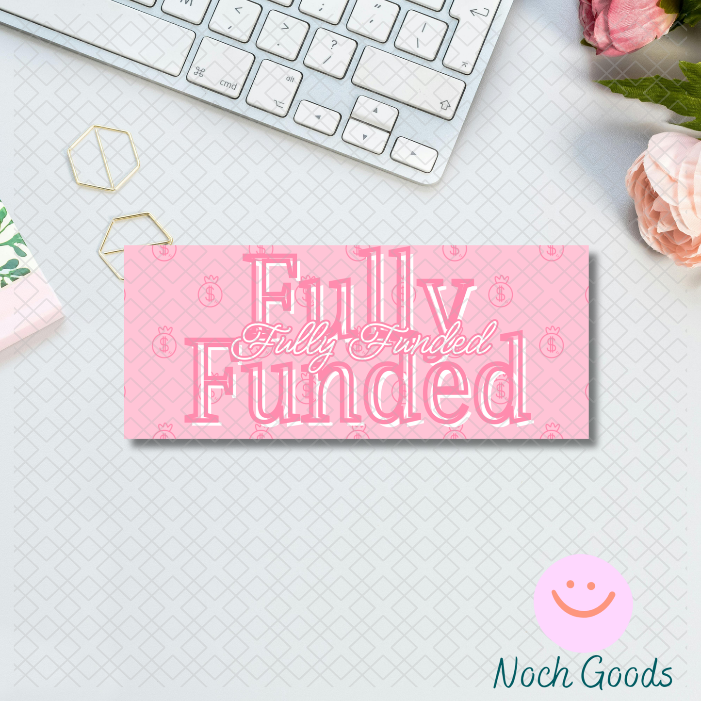 Pink Money Bags Money Placeholder | Cash Stuffing & Budgeting