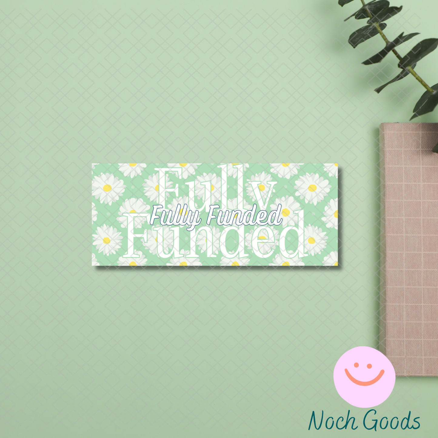 Green Daisy Money Placeholder | Cash Stuffing & Budgeting