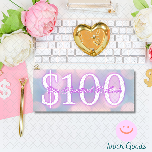 Blue Pink Daydream Money Placeholder | Cash Stuffing & Budgeting